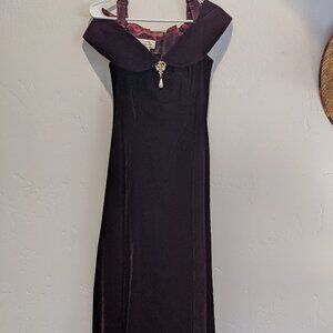 90s Scott McLintock Burgundy Dress